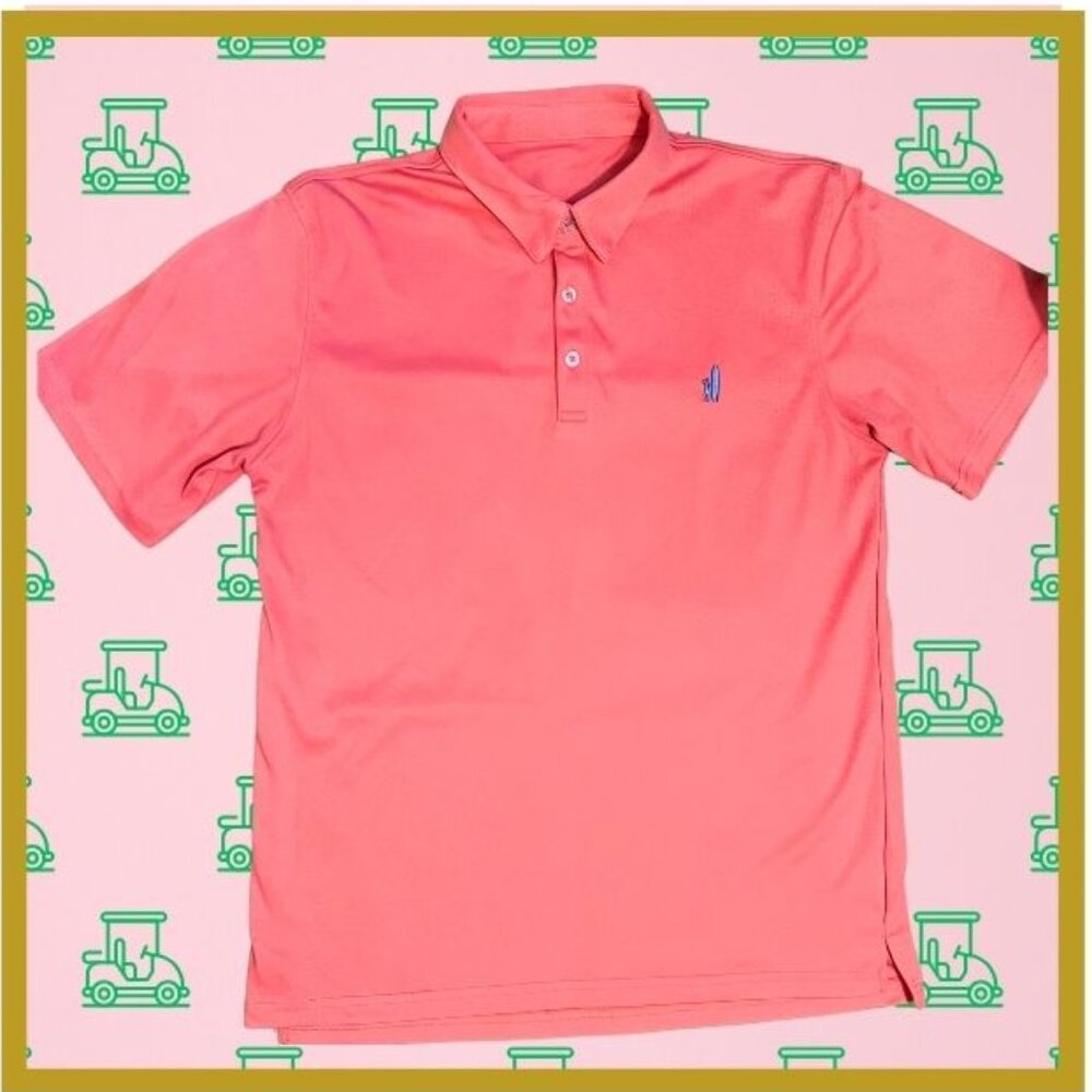 Johnnie-O Coral Golf Shirt - Youth Size 16 - Performance fabric